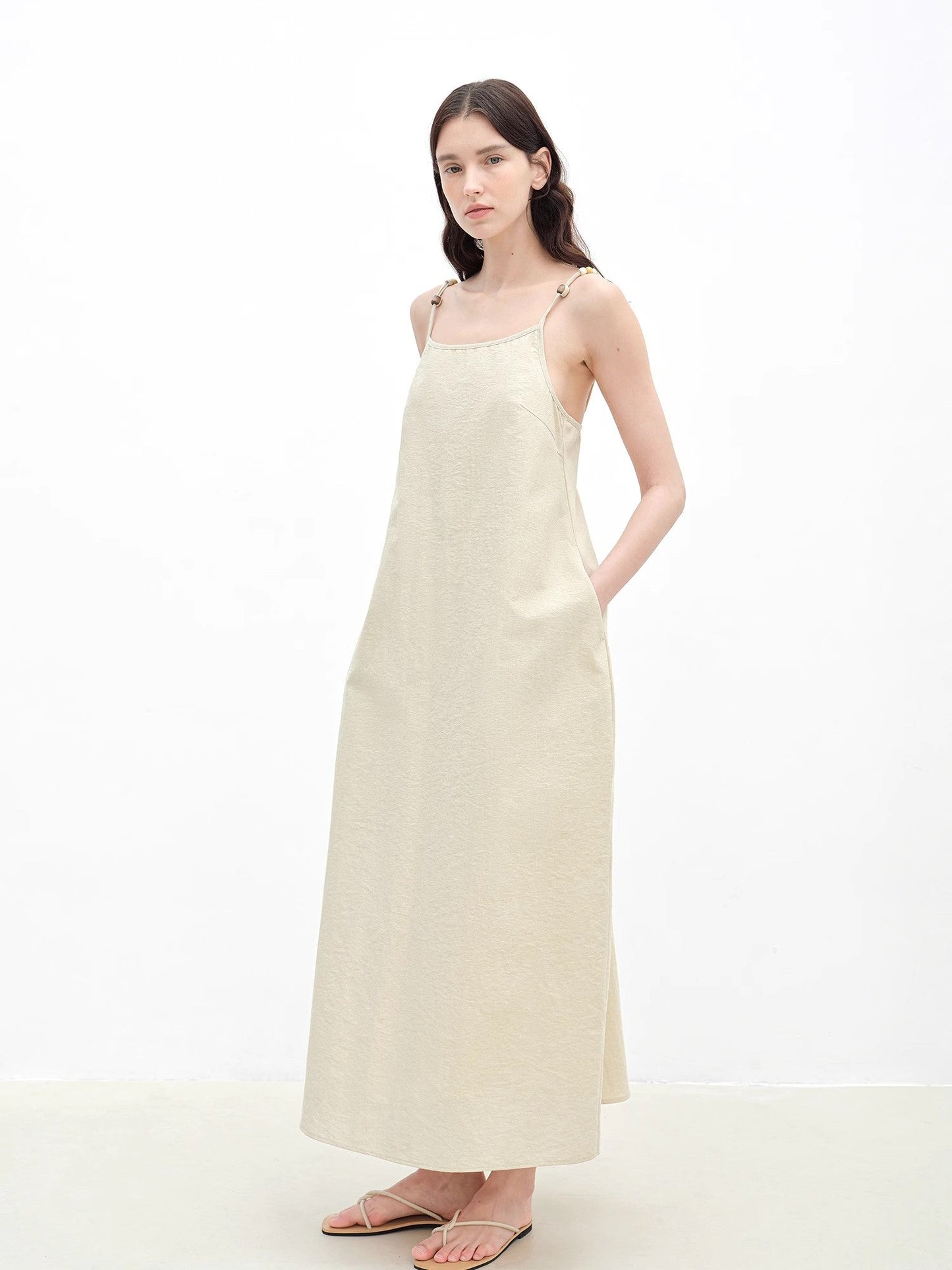 Maxi Dress with Beaded Strap Detail - Premium variable from Tooksie - Just $70.99! Shop now at Tooksie