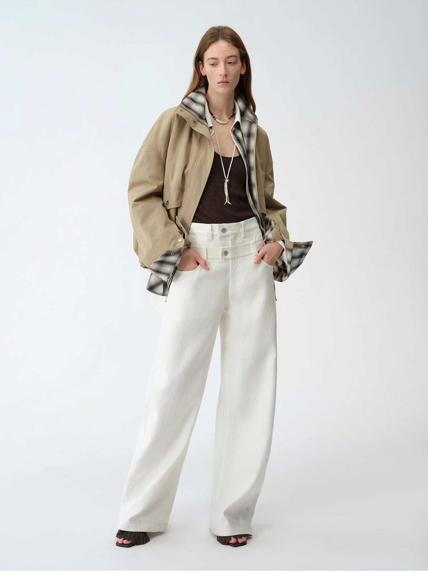 Relaxed Fit Linen Trousers - Premium variable from Tooksie - Just $126.99! Shop now at Tooksie