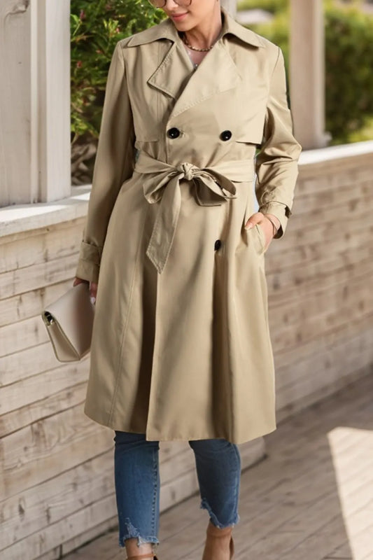 Classic Belted Trench Coat - Premium variable from Tooksie - Just $118.99! Shop now at Tooksie