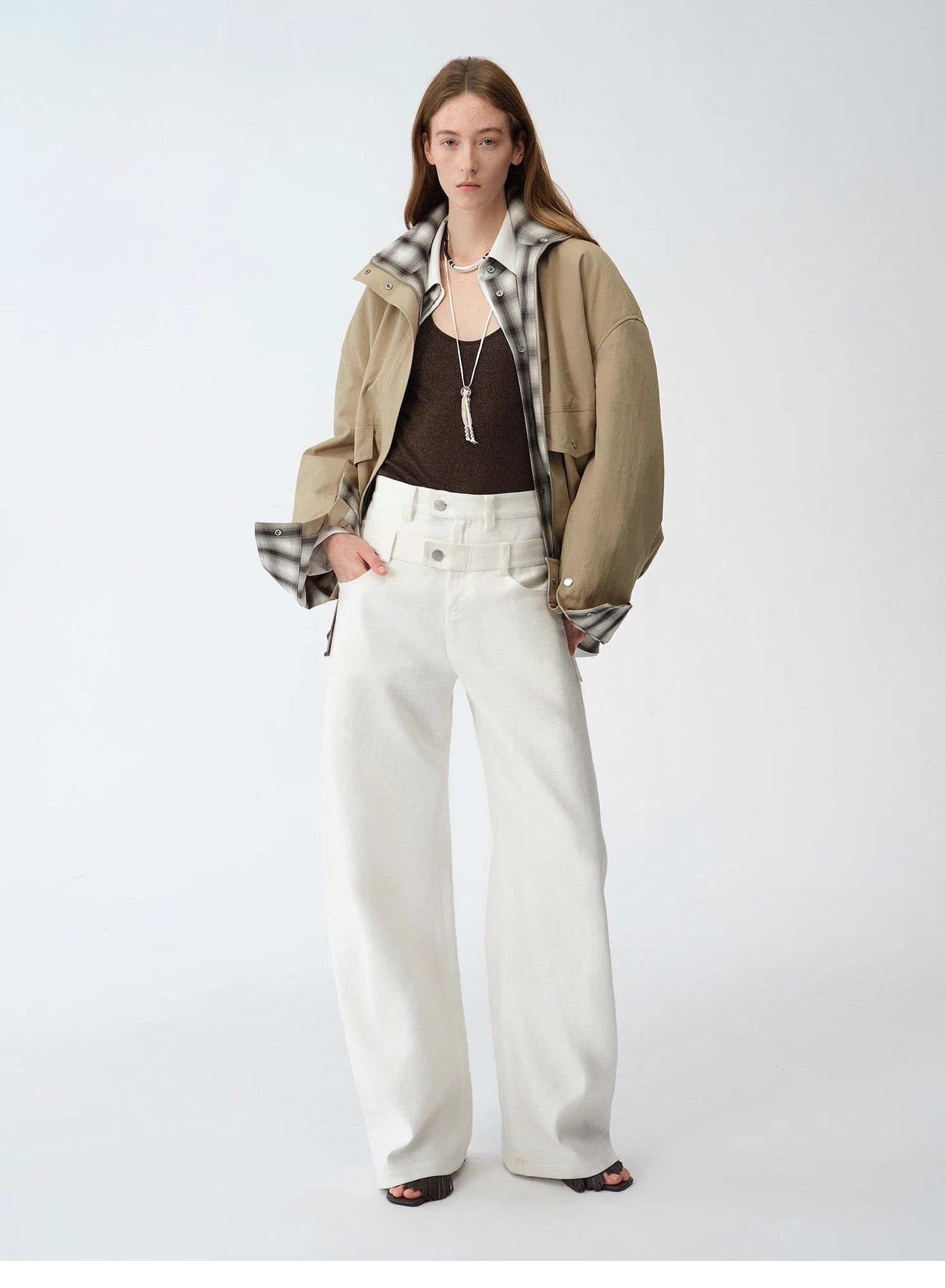 Relaxed Fit Linen Trousers - Premium variable from Tooksie - Just $126.99! Shop now at Tooksie
