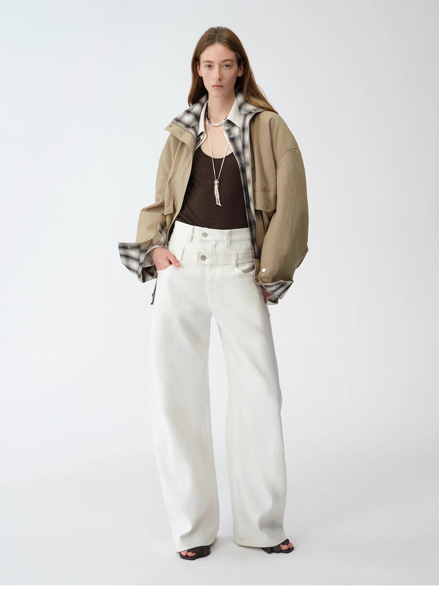Relaxed Fit Linen Trousers - Premium variable from Tooksie - Just $126.99! Shop now at Tooksie