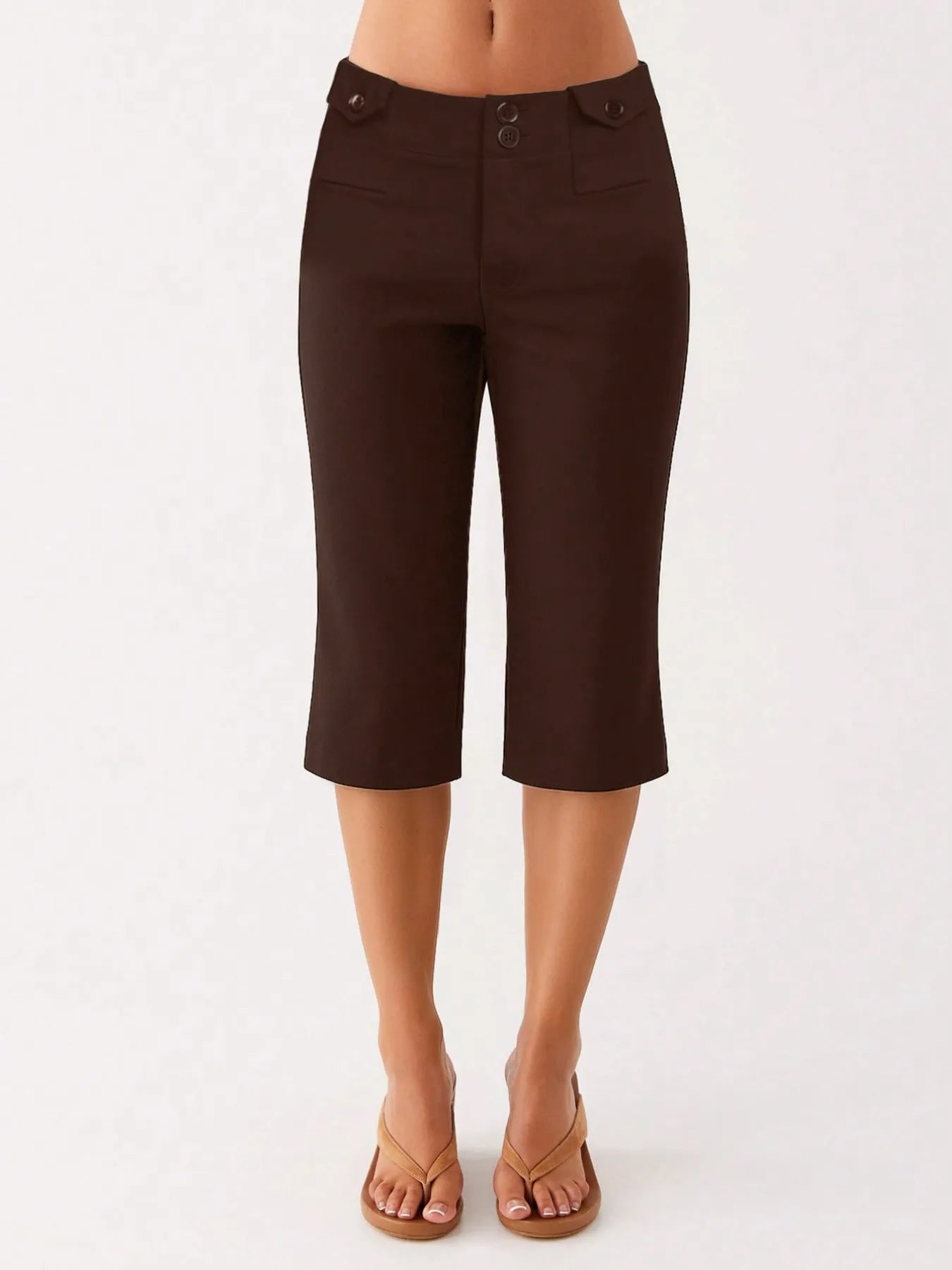 High-Waisted Capri Pants - Premium variable from Tooksie - Just $28.99! Shop now at Tooksie