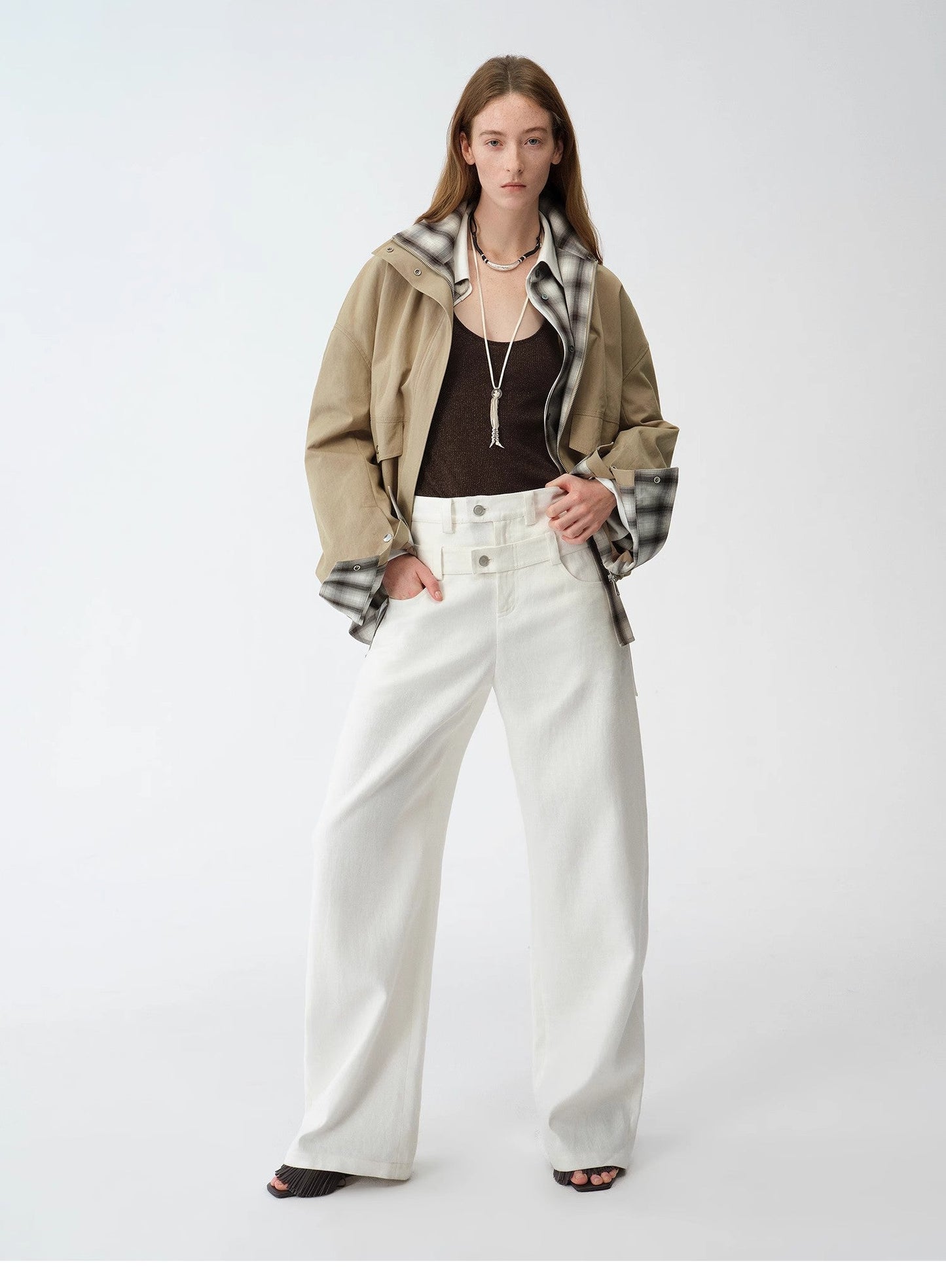 Relaxed Fit Linen Trousers - Premium variable from Tooksie - Just $126.99! Shop now at Tooksie