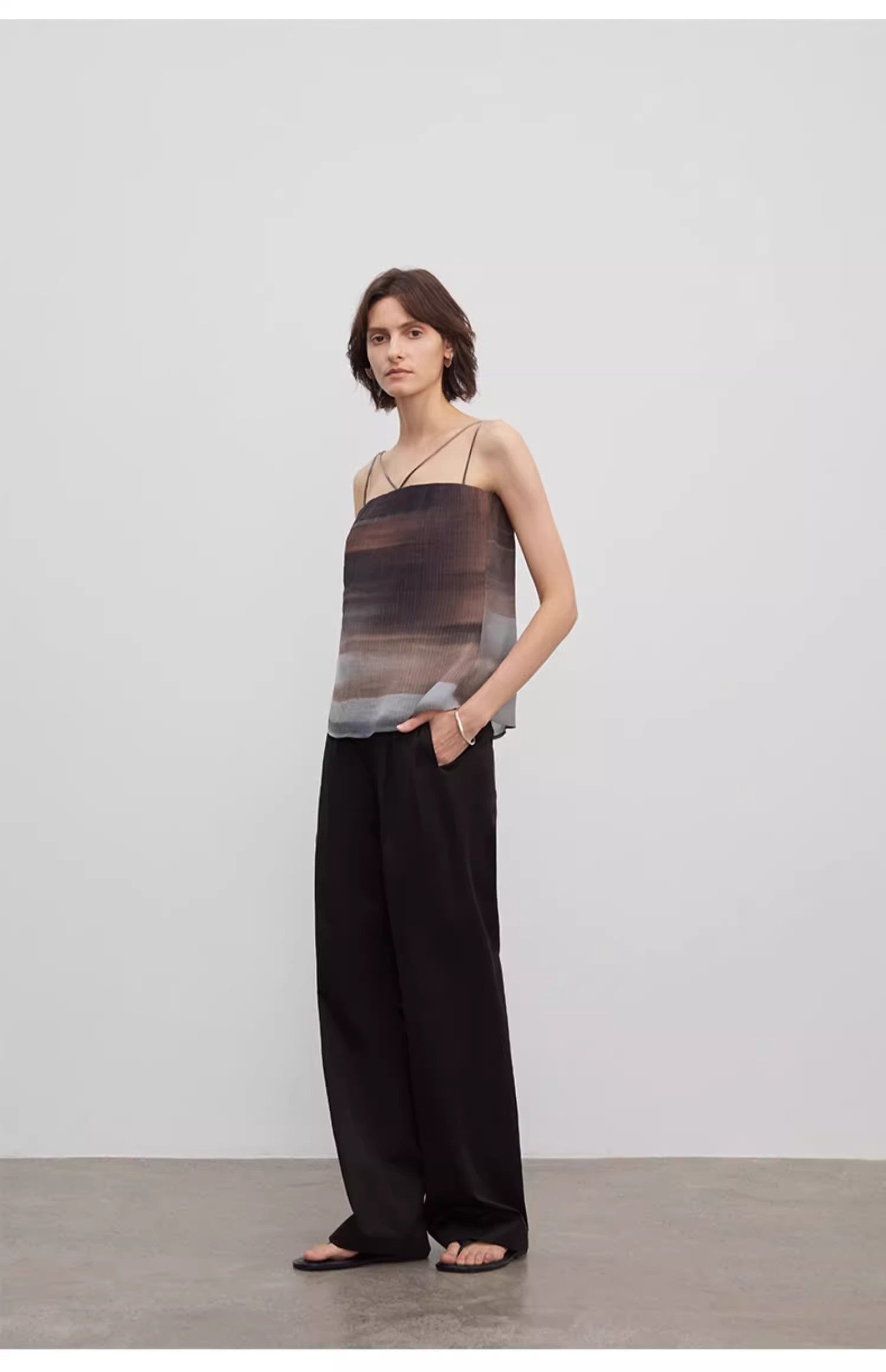 Double Pleat Wide Leg Trousers - Premium variable from Tooksie - Just $110.99! Shop now at Tooksie
