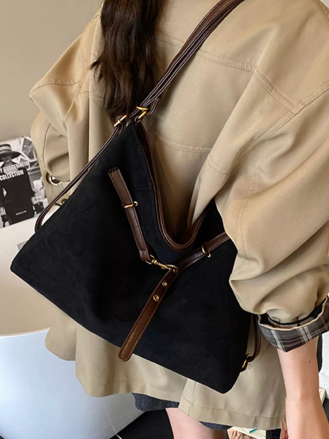 Vintage Soft Brushed Finish Tote - Premium variable from Tooksie - Just $30.99! Shop now at Tooksie