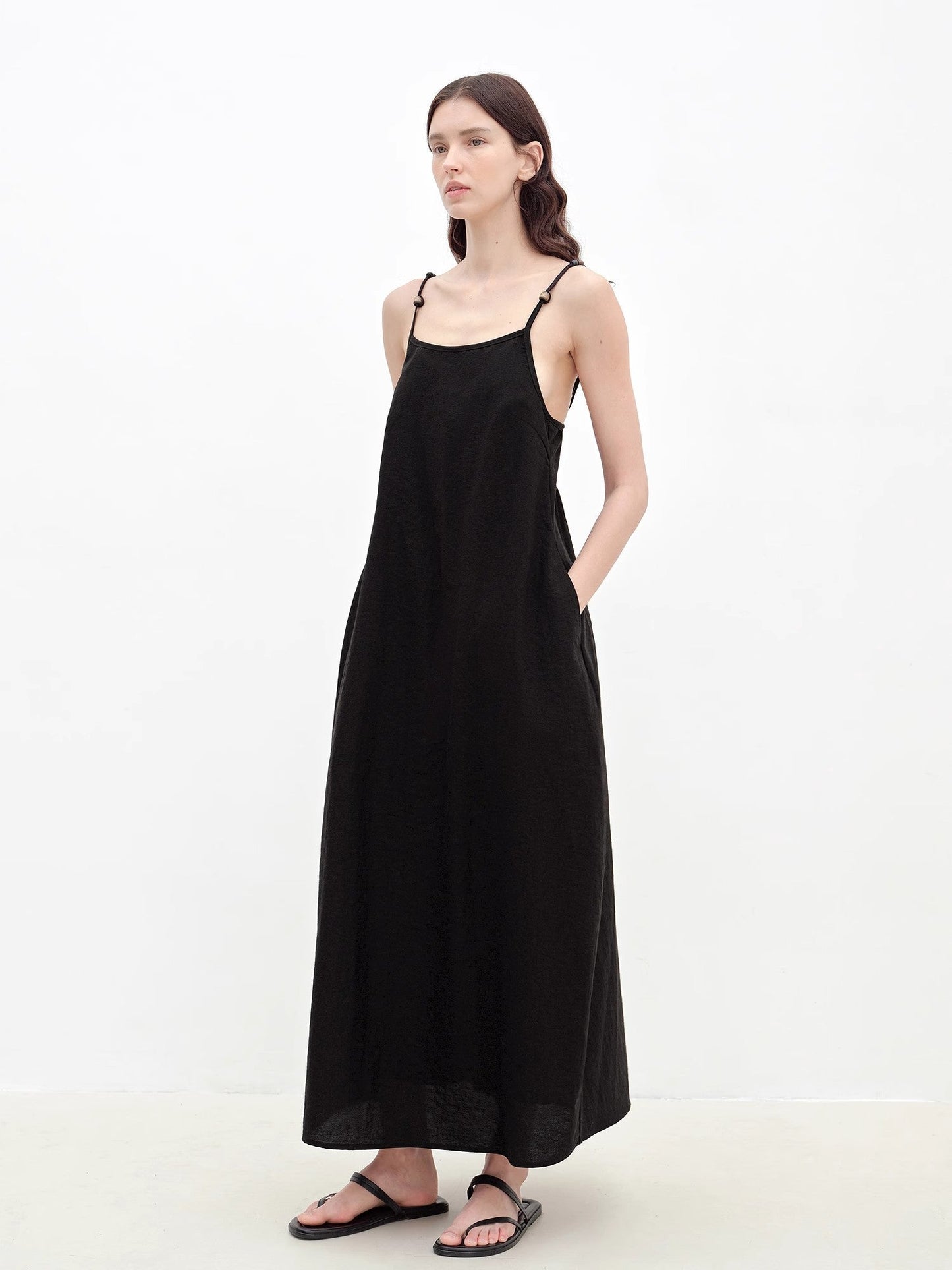 Maxi Dress with Beaded Strap Detail - Premium variable from Tooksie - Just $70.99! Shop now at Tooksie