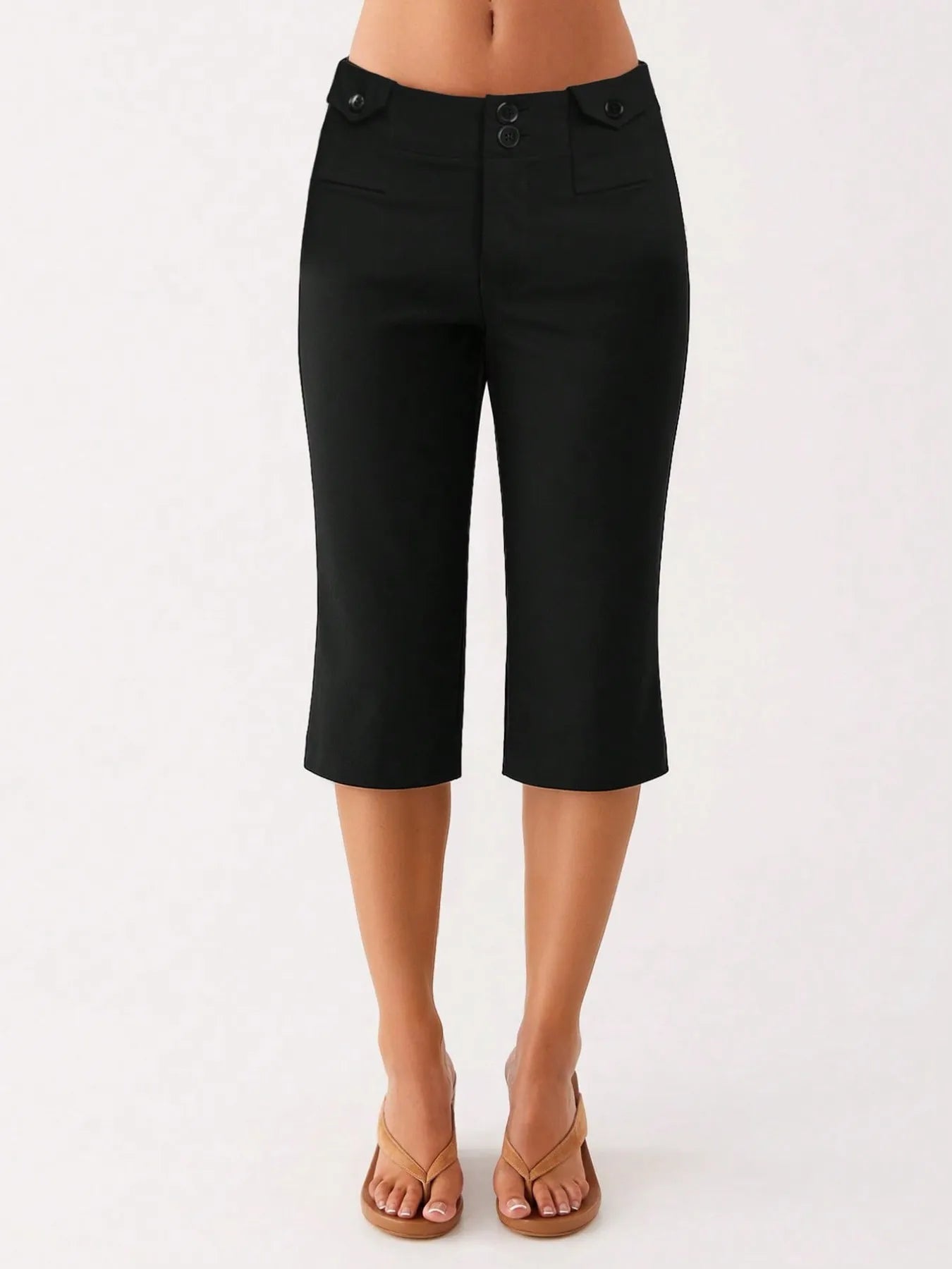 High-Waisted Capri Pants - Premium variable from Tooksie - Just $28.99! Shop now at Tooksie
