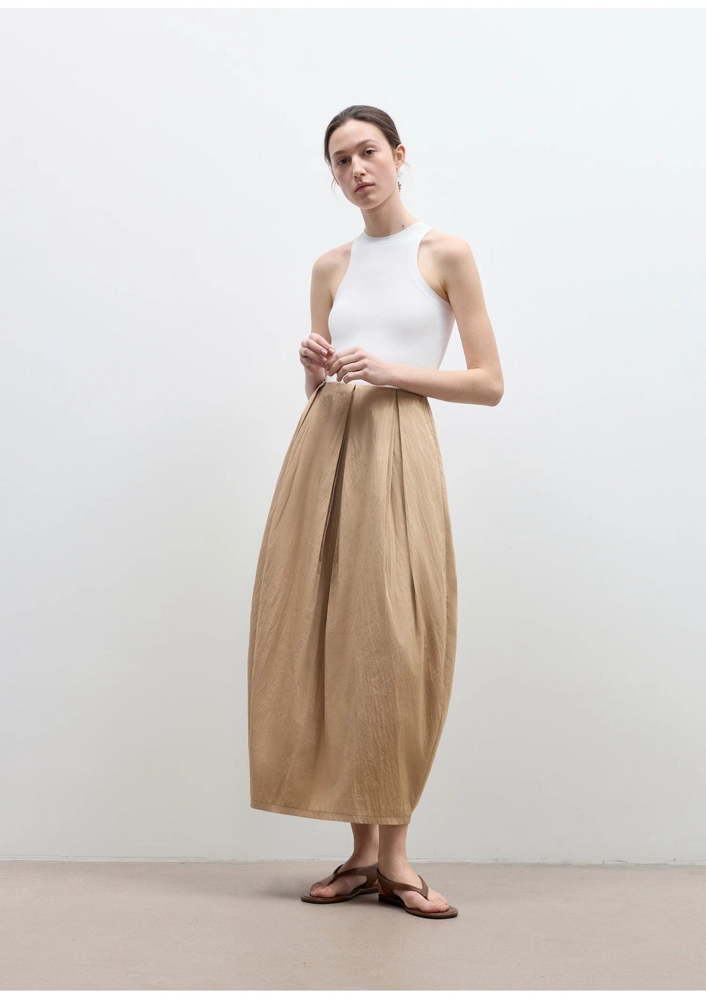 Flower Bud Midi Skirt - Premium variable from Tooksie - Just $85.99! Shop now at Tooksie