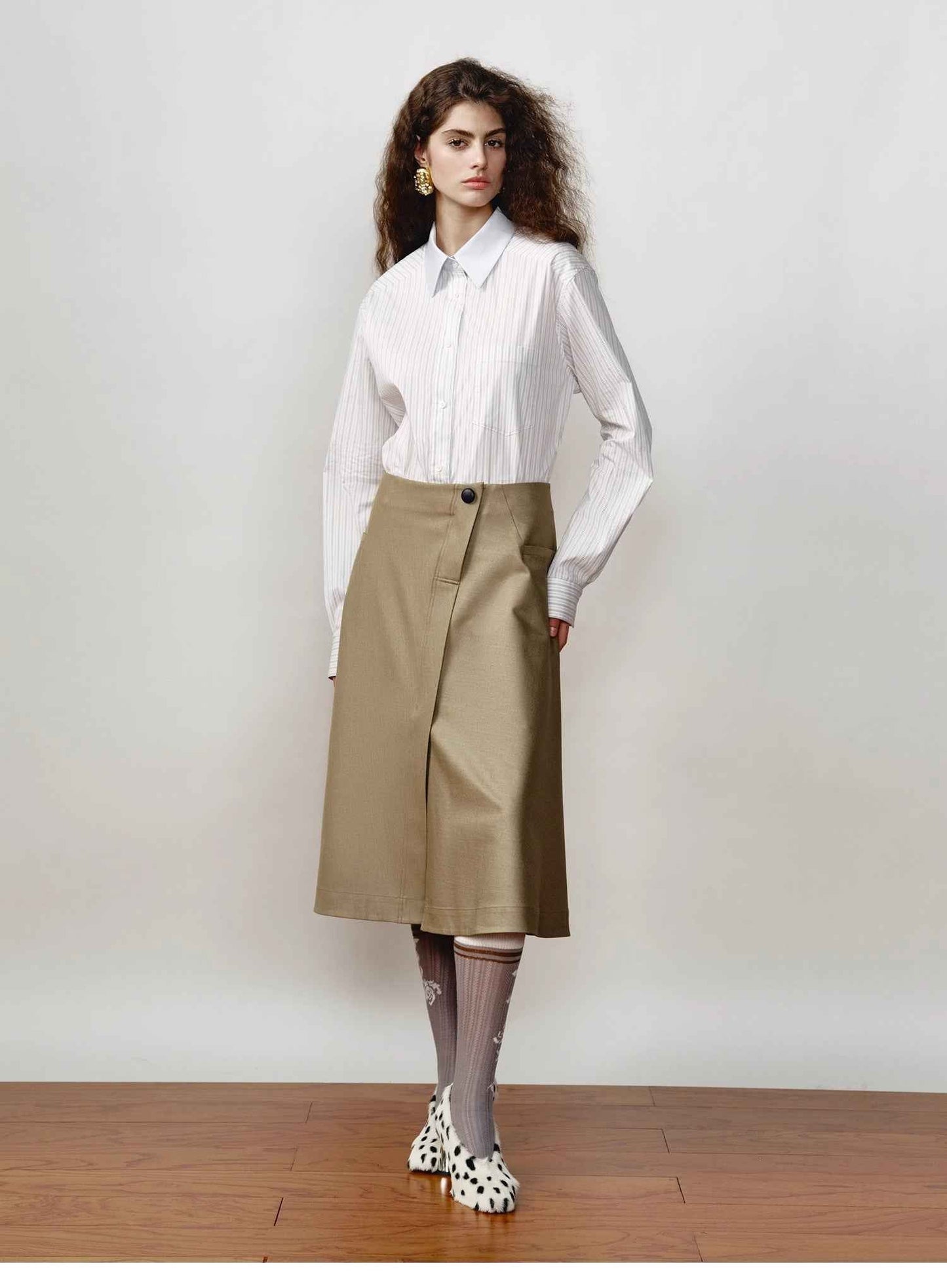 Classic Striped Shirt - Premium Women's Fashion - Women's Clothing - Blouses & Shirts from Tooksie - Just $53.99! Shop now at Tooksie
