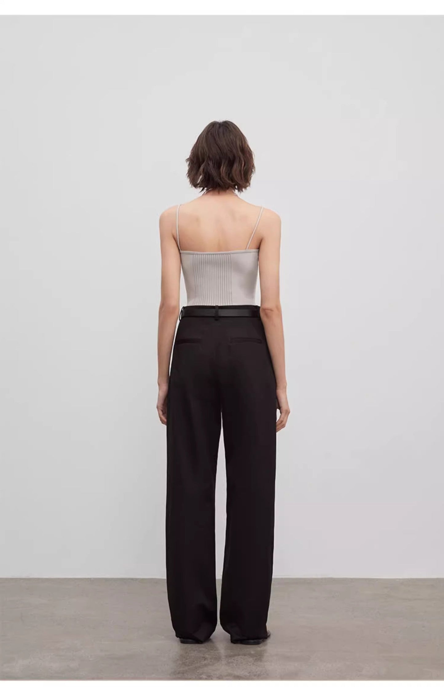 Double Pleat Wide Leg Trousers - Premium variable from Tooksie - Just $110.99! Shop now at Tooksie