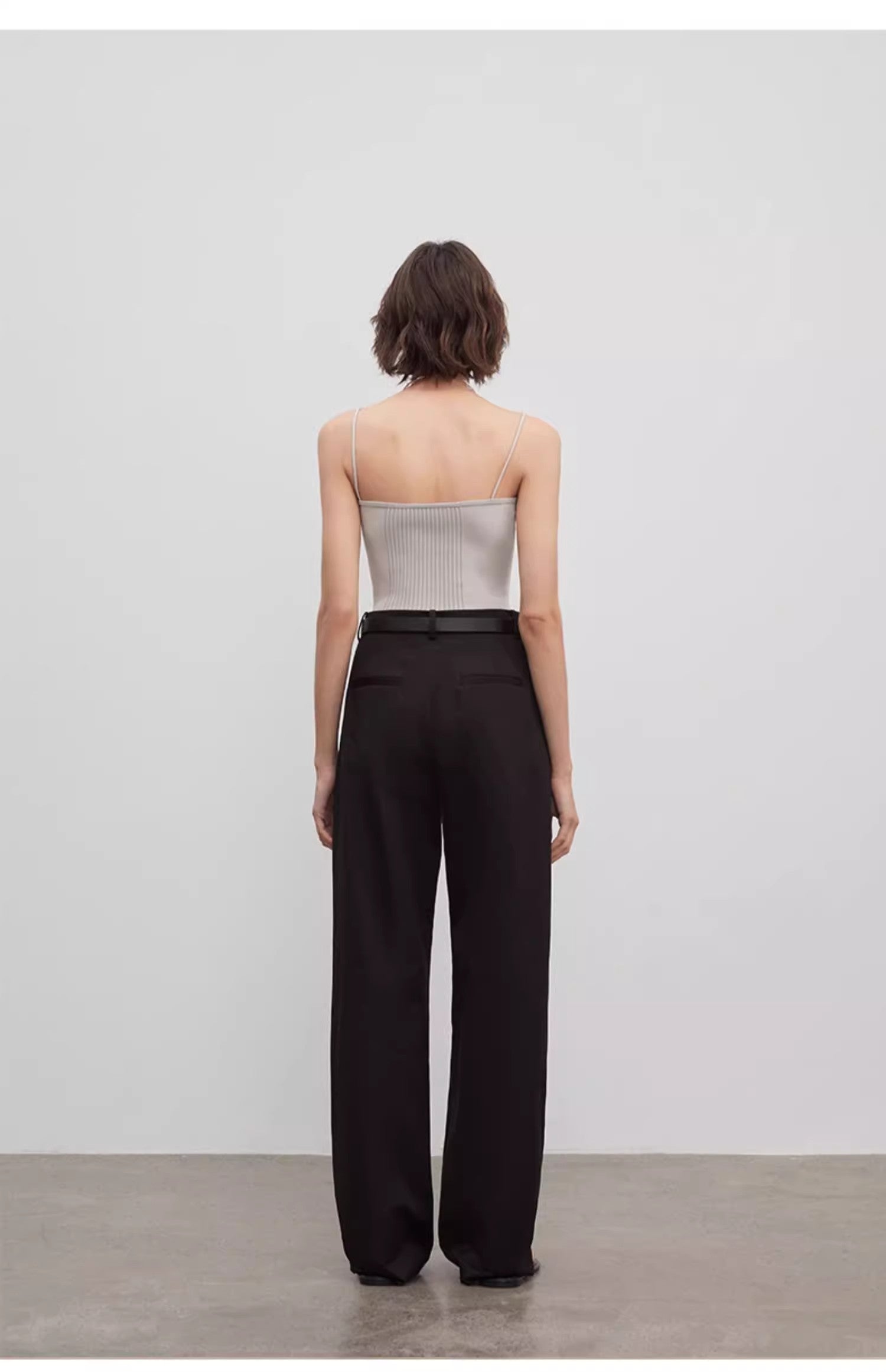 Double Pleat Wide Leg Trousers - Premium variable from Tooksie - Just $110.99! Shop now at Tooksie