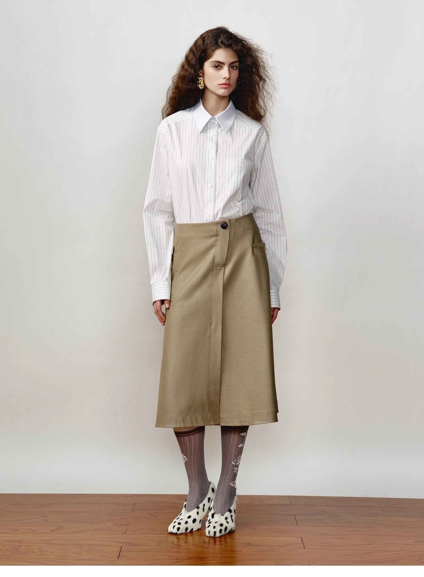 Classic Striped Shirt - Premium Women's Fashion - Women's Clothing - Blouses & Shirts from Tooksie - Just $53.99! Shop now at Tooksie