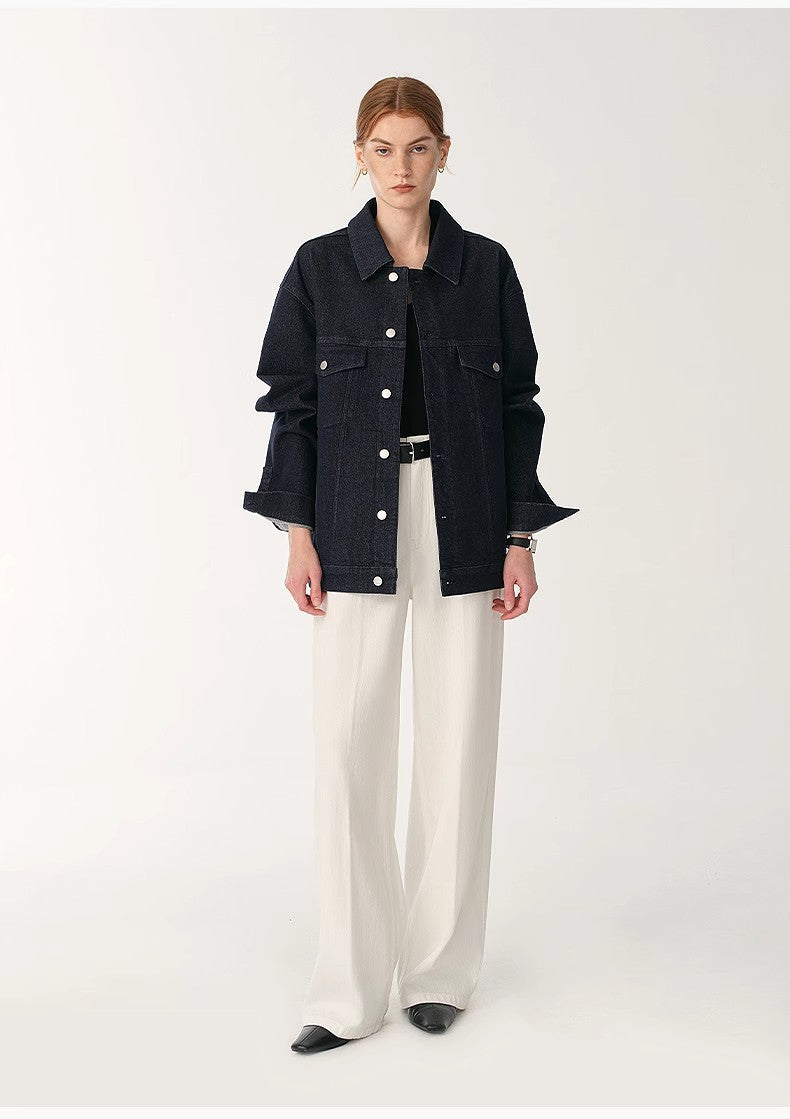 White Wide-Leg Trousers - Premium variable from Tooksie - Just $109.99! Shop now at Tooksie