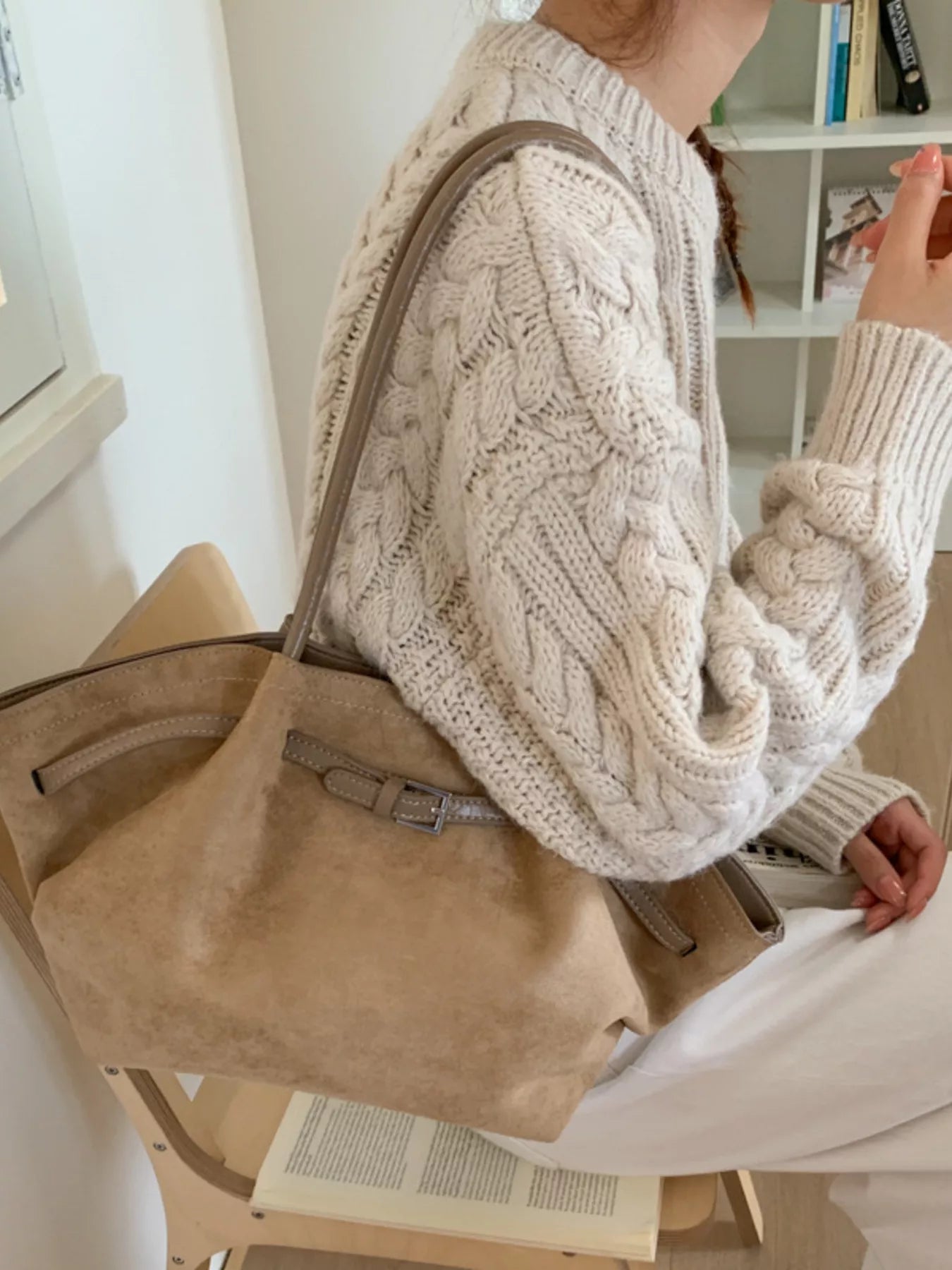 Buckle Tote Bag - Premium variable from Tooksie - Just $44.99! Shop now at Tooksie