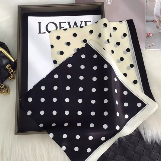 Polka Dot Silk Scarf - Premium variable from Tooksie - Just $21.99! Shop now at Tooksie