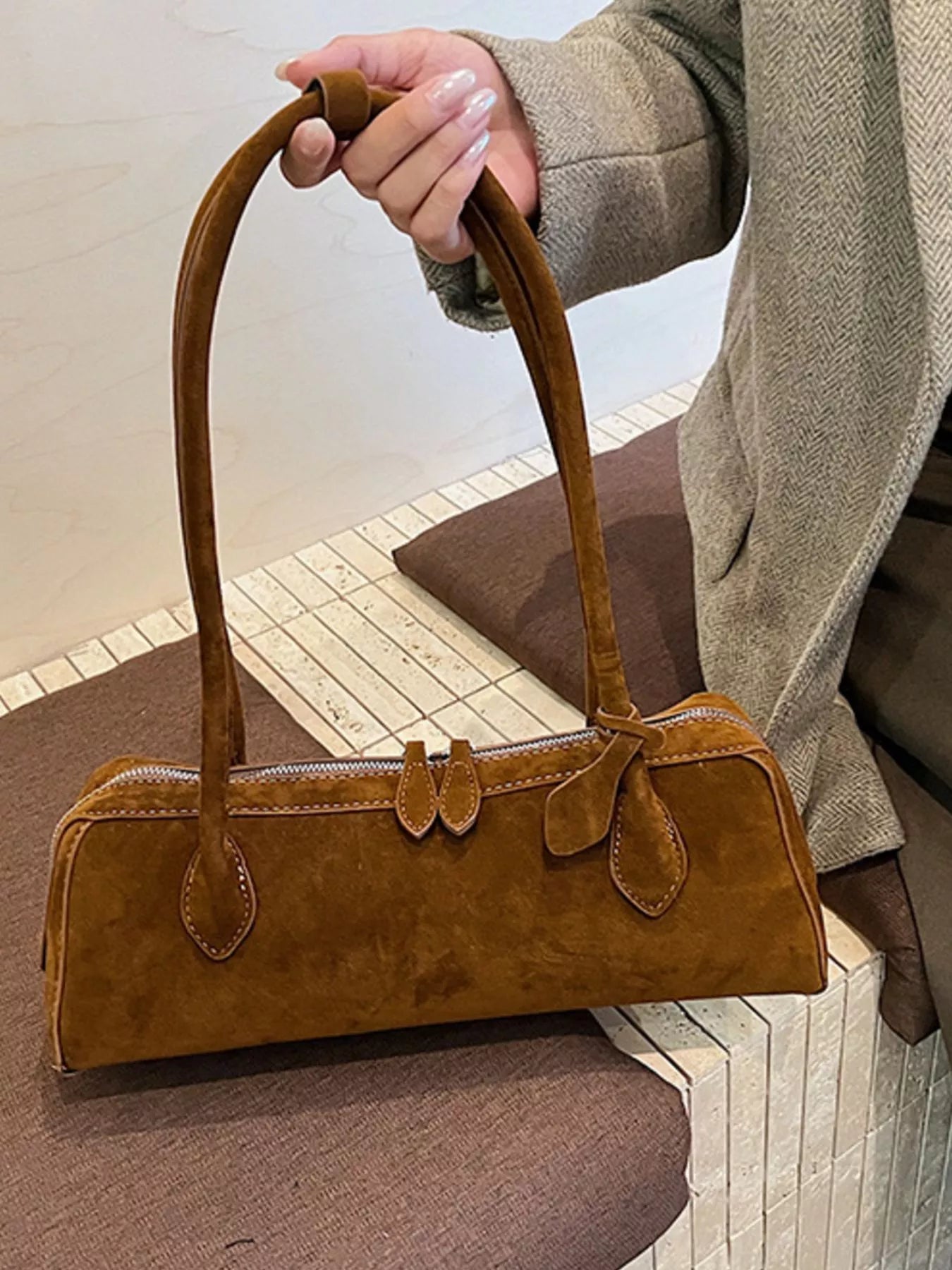 Soft Oblong Shoulder Bag - Premium variable from Tooksie - Just $39.99! Shop now at Tooksie