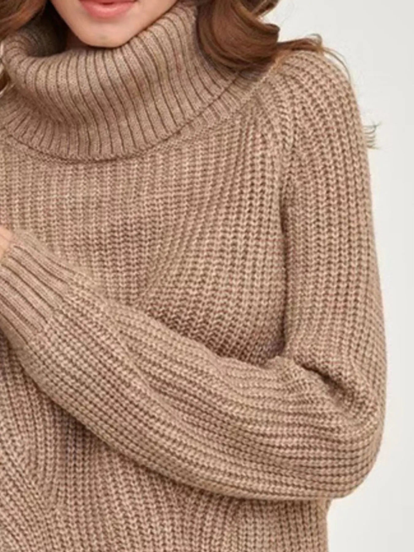 Turtleneck Long Sleeve Sweater - Premium variable from Tooksie - Just $38.99! Shop now at Tooksie