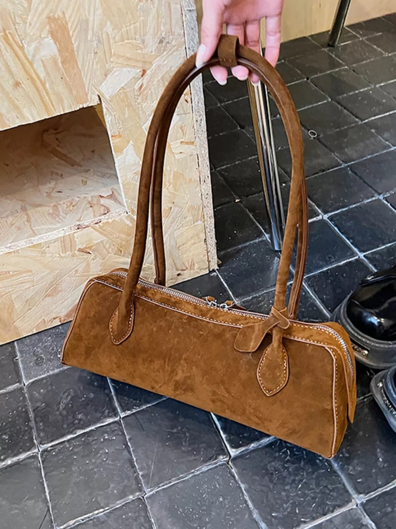 Soft Oblong Shoulder Bag - Premium variable from Tooksie - Just $39.99! Shop now at Tooksie