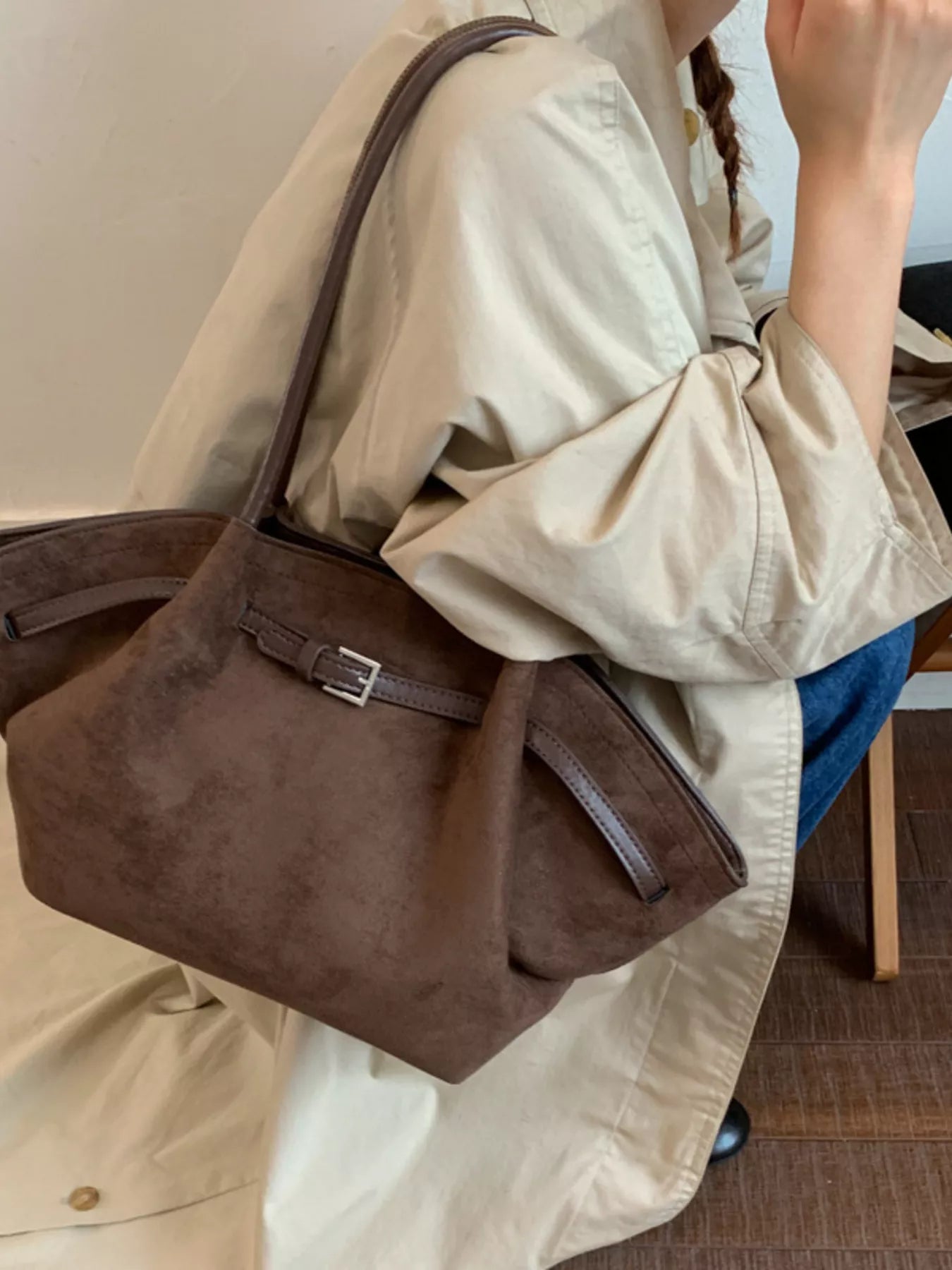 Buckle Tote Bag - Premium variable from Tooksie - Just $44.99! Shop now at Tooksie