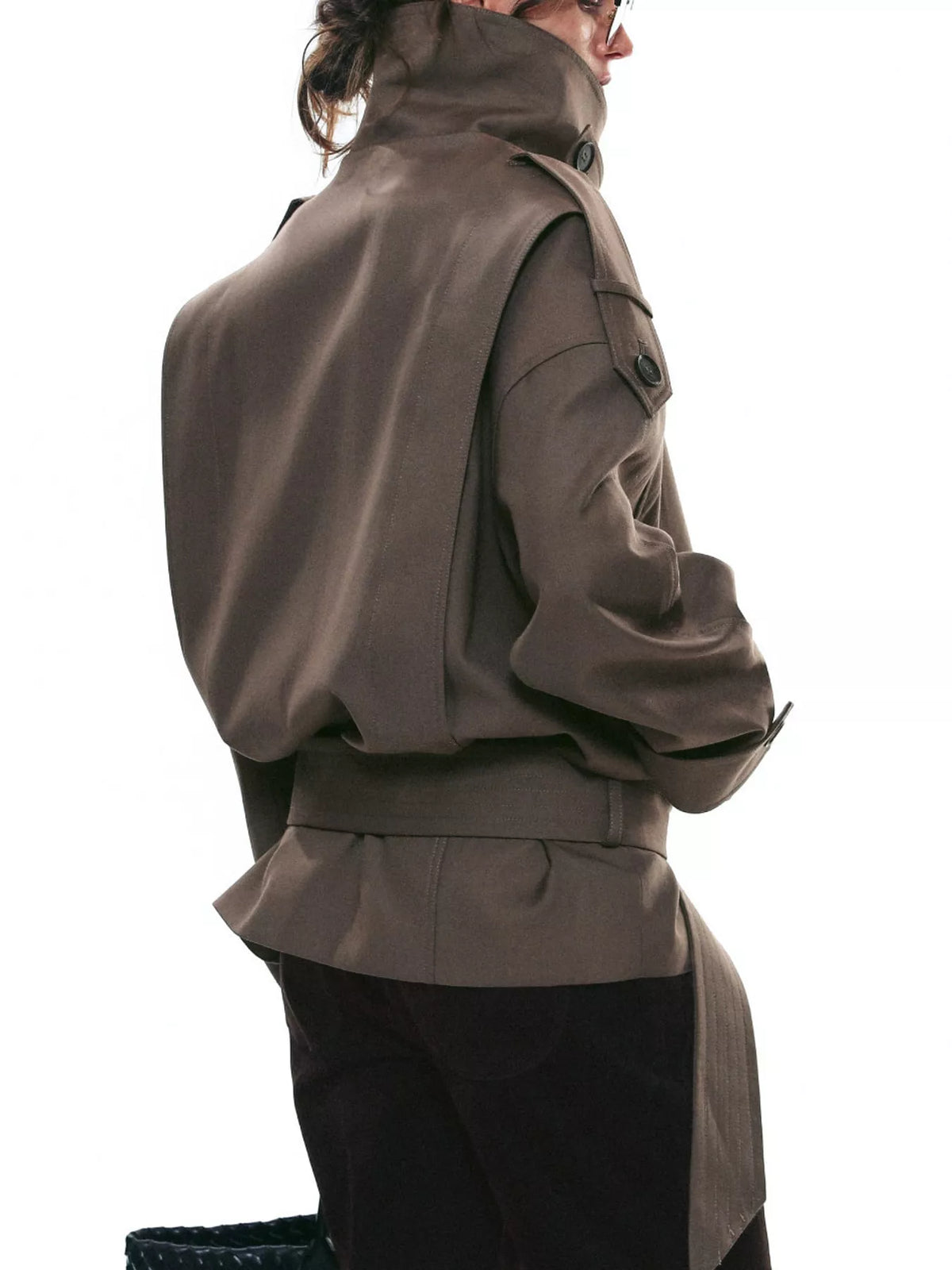 Belted Trench Style Jacket - Premium variable from Tooksie - Just $114.99! Shop now at Tooksie