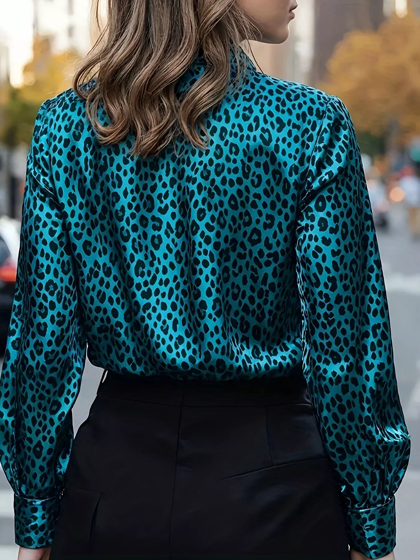 Leopard Button Up Long Sleeve Shirt - Premium variable from Tooksie - Just $35.99! Shop now at Tooksie