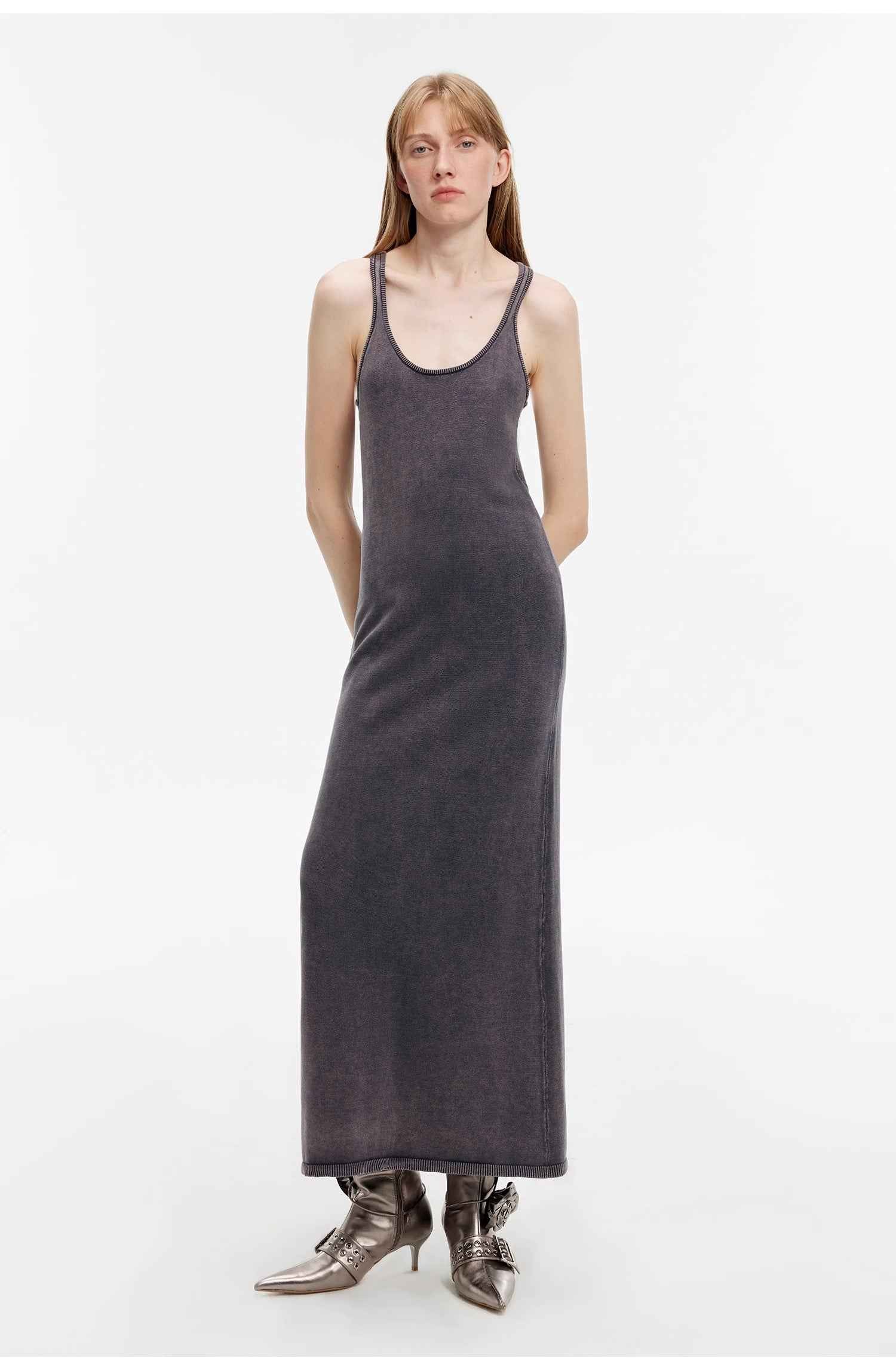 Vintage Fade Distressed Dress - Premium variable from Tooksie - Just $66.99! Shop now at Tooksie
