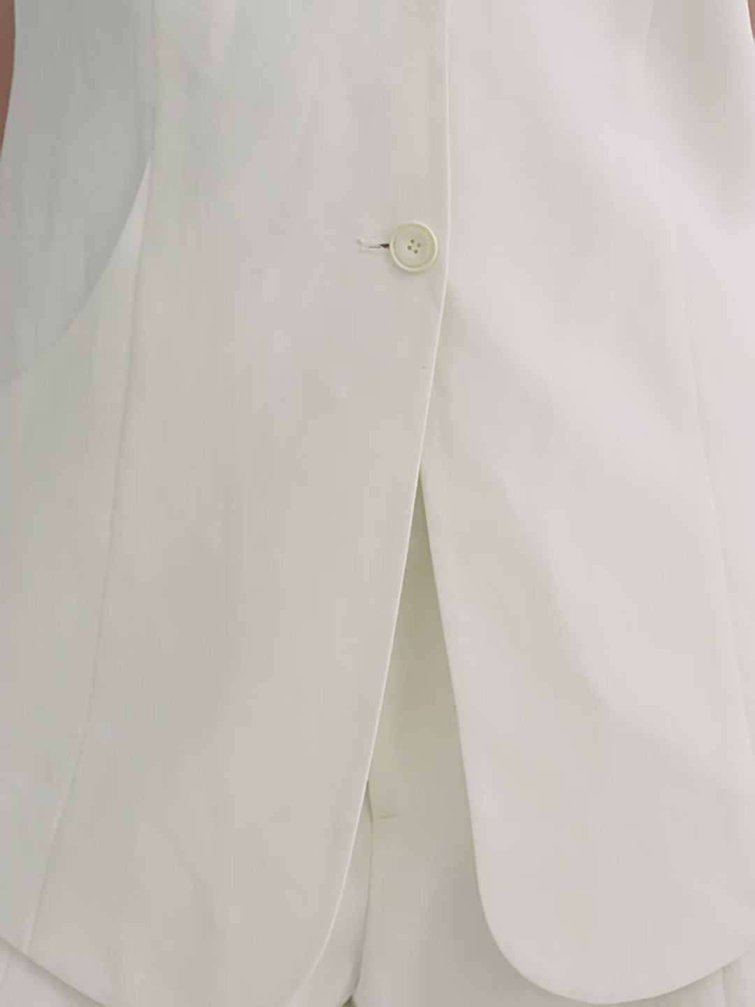 Mulberry Silk Linen Vest and Trouser Set - Premium variable from Tooksie - Just $113.99! Shop now at Tooksie