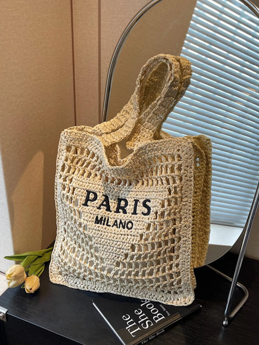 The Textured Woven Tote - Premium variable from Tooksie - Just $44.99! Shop now at Tooksie