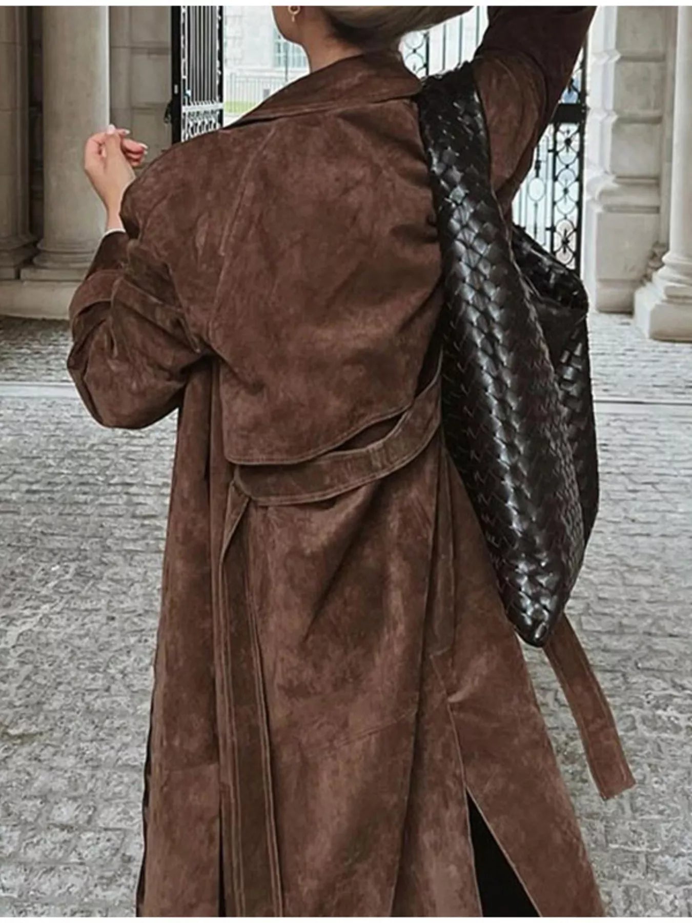 Soft Touch Double Breasted Trench Coat - Premium variable from Tooksie - Just $93.99! Shop now at Tooksie