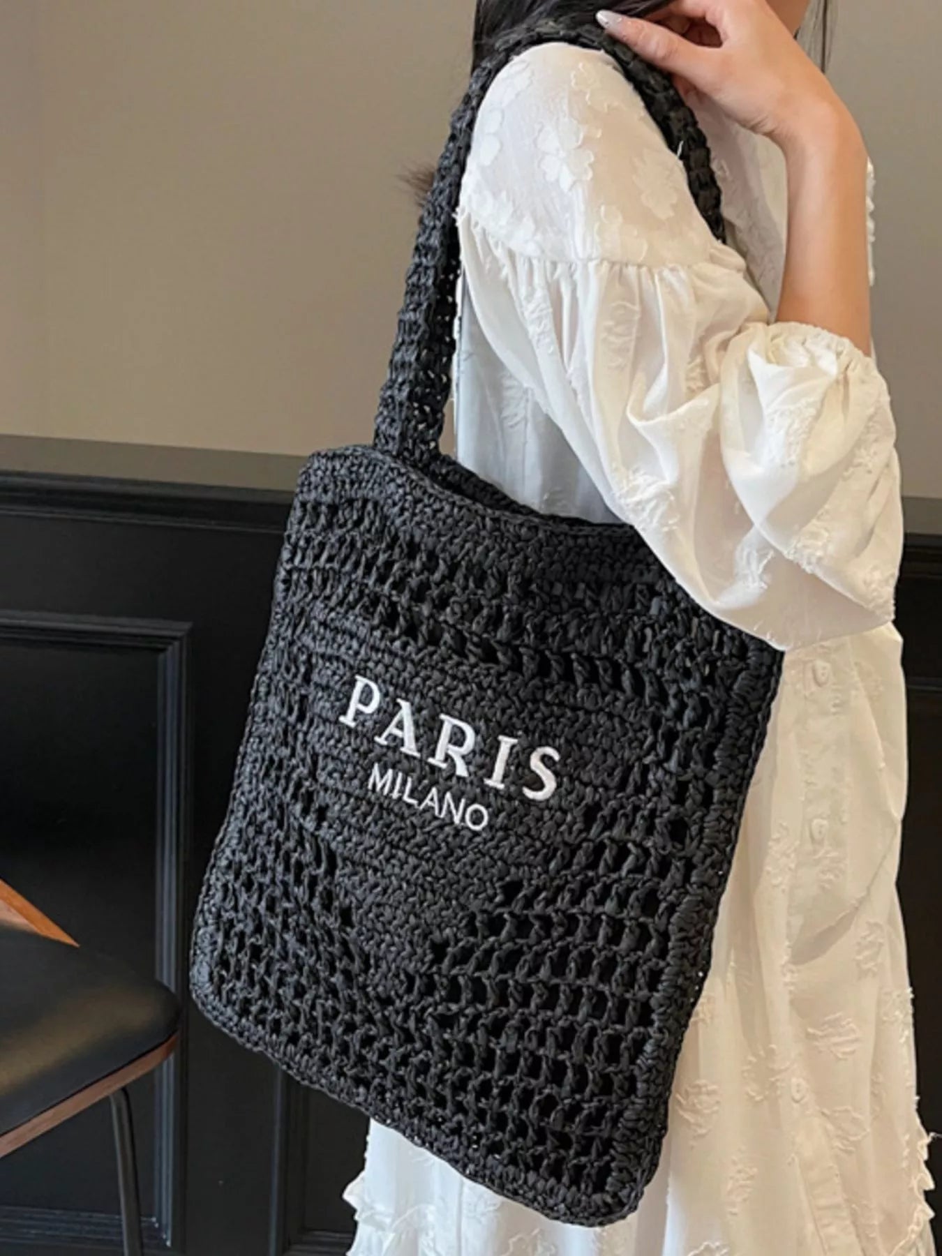 The Textured Woven Tote - Premium variable from Tooksie - Just $44.99! Shop now at Tooksie