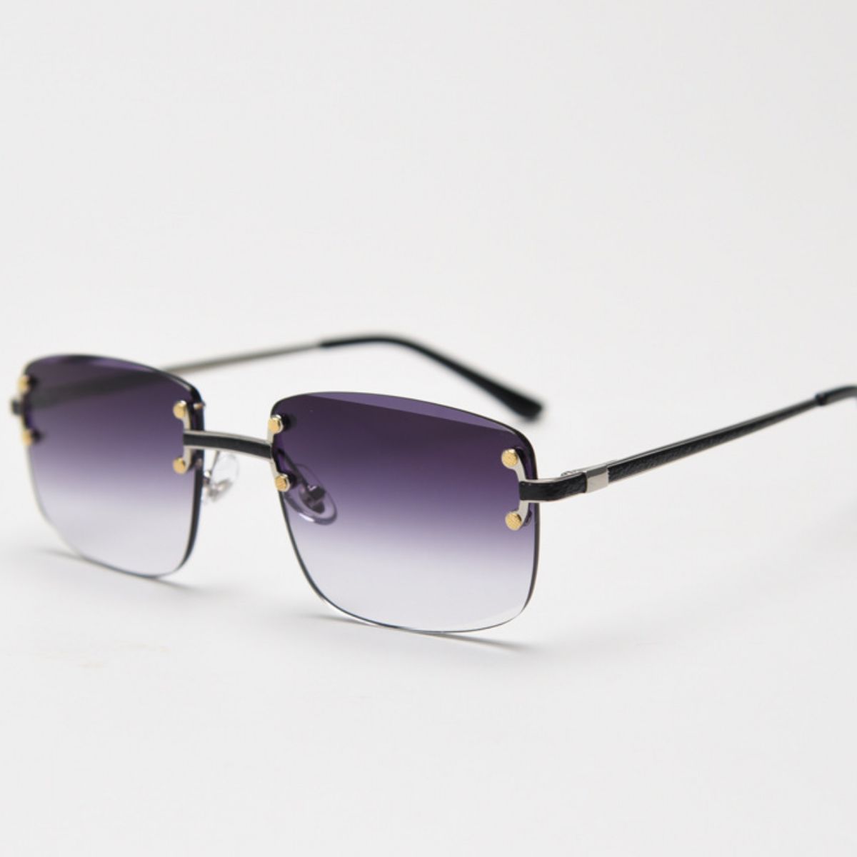 Rimless Gradient Tinted Sunglasses - Premium variable from Tooksie - Just $22.99! Shop now at Tooksie