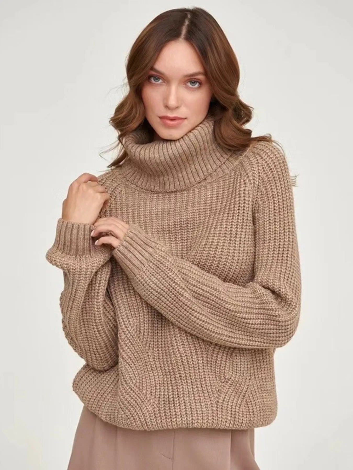 Turtleneck Long Sleeve Sweater - Premium variable from Tooksie - Just $38.99! Shop now at Tooksie