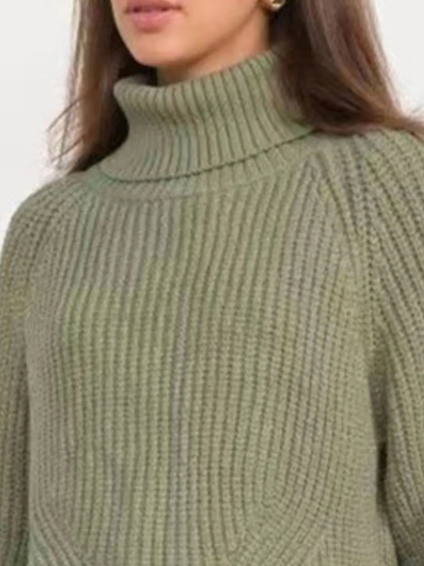 Turtleneck Long Sleeve Sweater - Premium variable from Tooksie - Just $38.99! Shop now at Tooksie