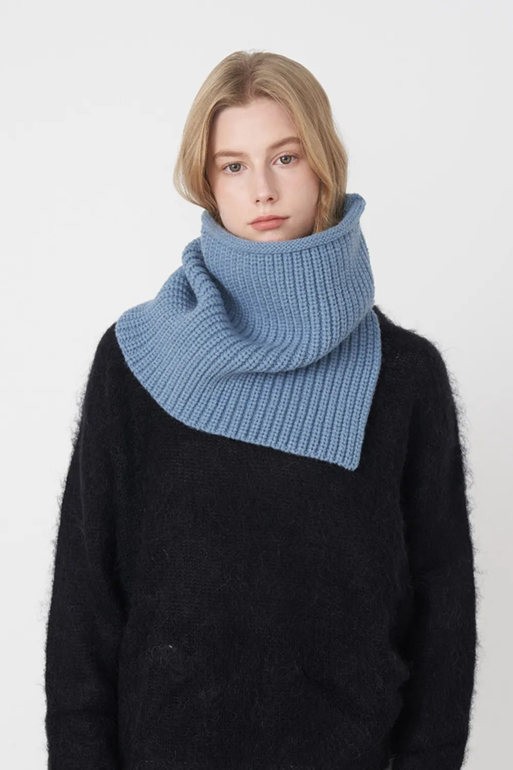 Slit Pullover Knit Scarf - Premium variable from Tooksie - Just $15.99! Shop now at Tooksie