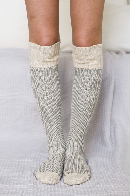 Knitted Lounge Socks - Premium variable from Tooksie - Just $17.50! Shop now at Tooksie