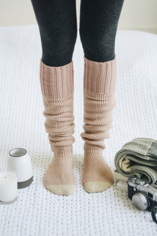 Knitted Lounge Socks - Premium variable from Tooksie - Just $17.50! Shop now at Tooksie