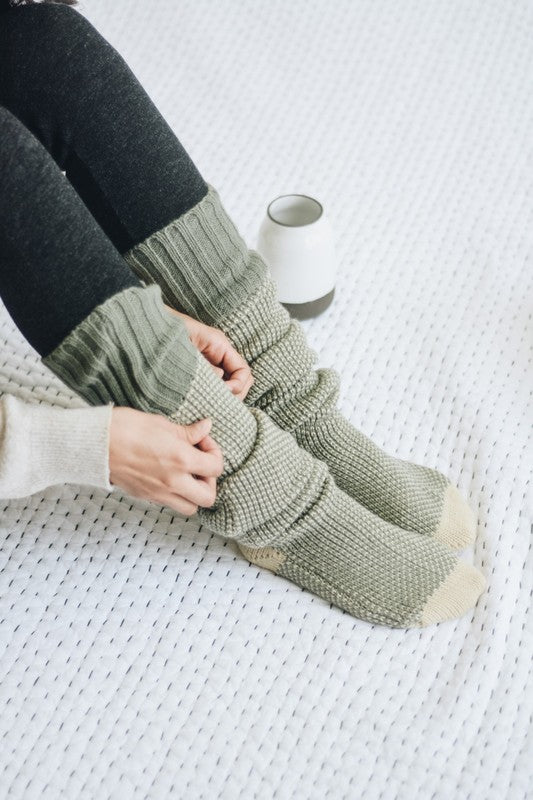 Knitted Lounge Socks - Premium variable from Tooksie - Just $17.50! Shop now at Tooksie