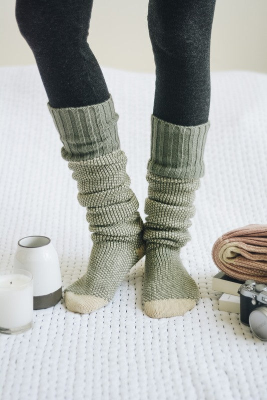 Knitted Lounge Socks - Premium variable from Tooksie - Just $17.50! Shop now at Tooksie