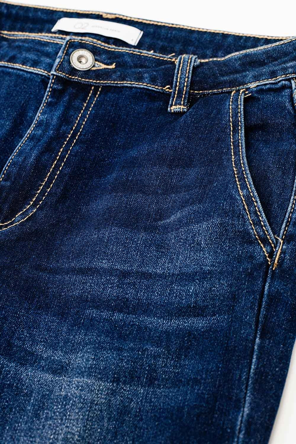 Dark Blue High Waisted Flare Jeans - Premium variable from Tooksie - Just $79.90! Shop now at Tooksie