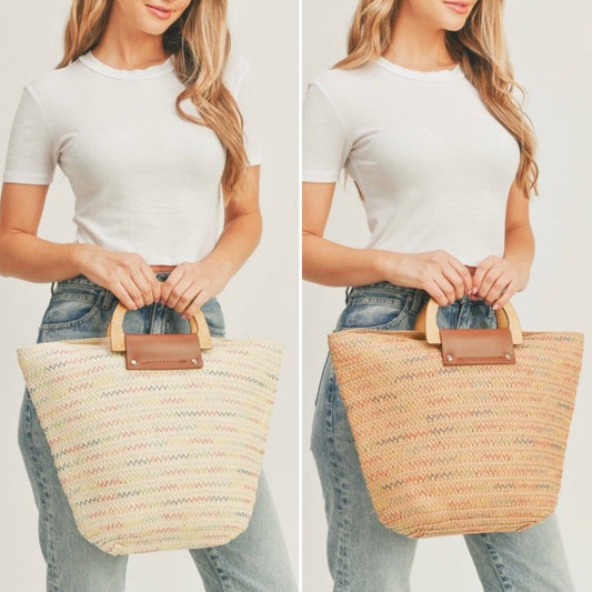 Woven Summer Tote Bag - Premium variable from Tooksie - Just $42.99! Shop now at Tooksie