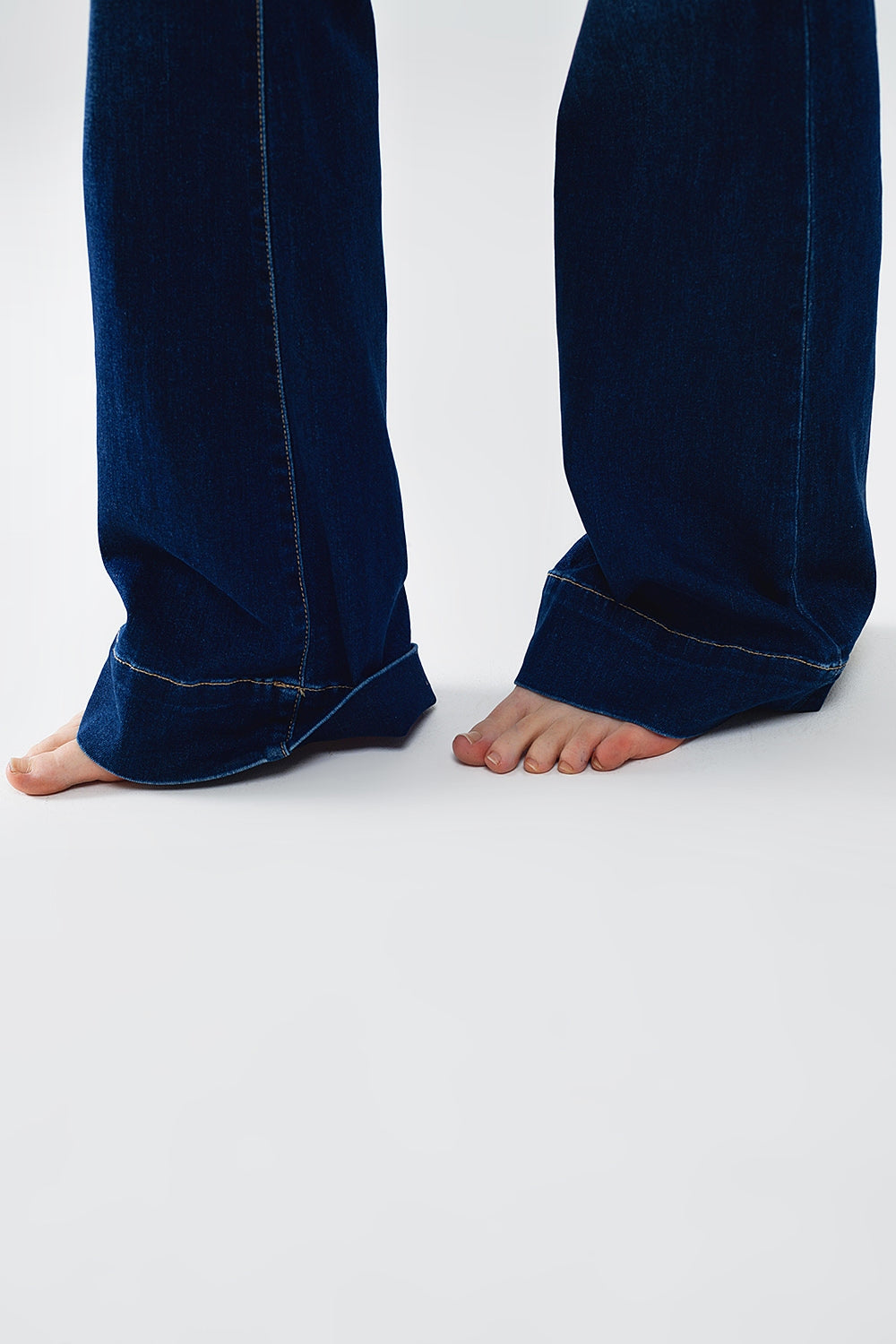 Dark Blue High Waisted Flare Jeans - Premium variable from Tooksie - Just $79.90! Shop now at Tooksie