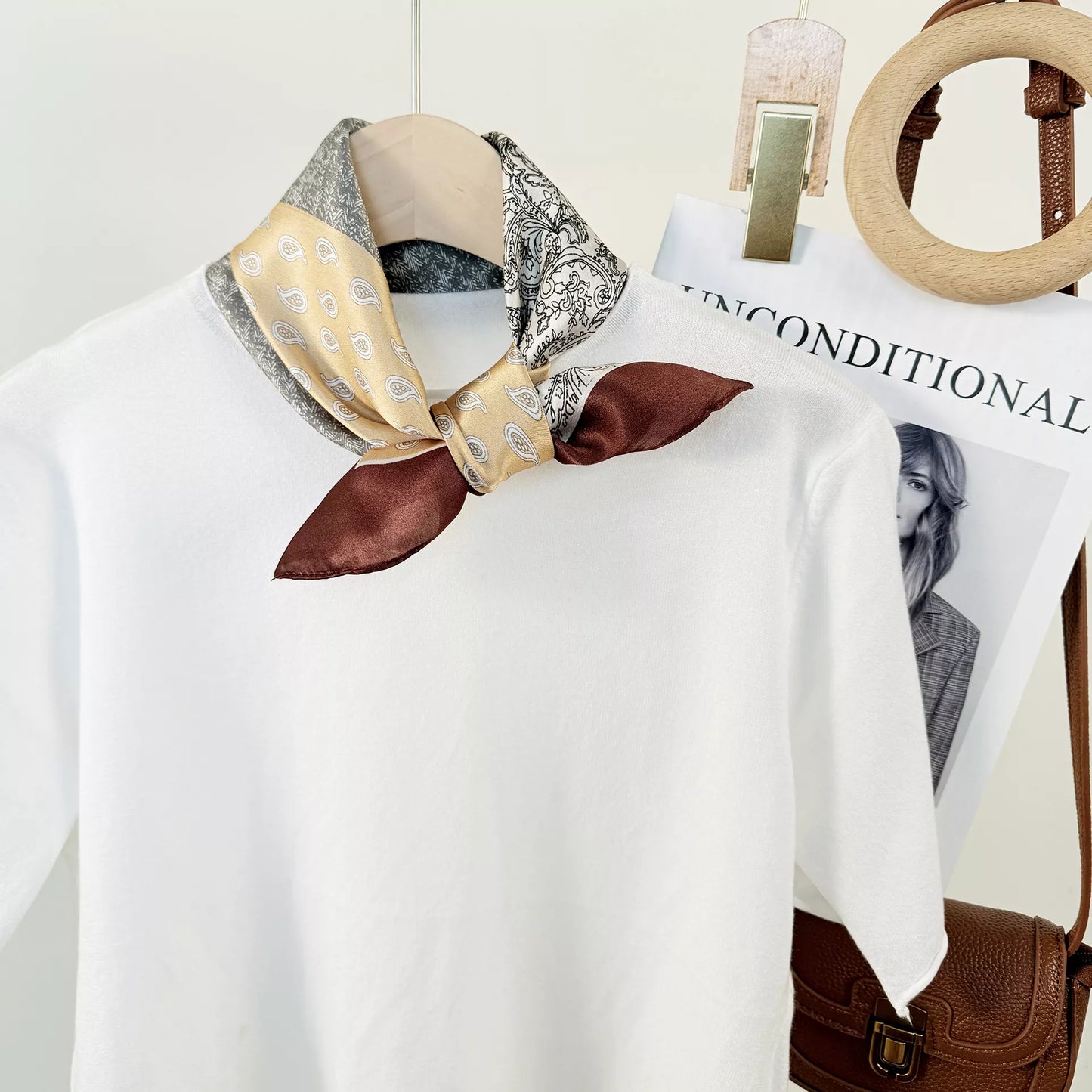 Printed Silk Scarf - Premium variable from Tooksie - Just $18.99! Shop now at Tooksie