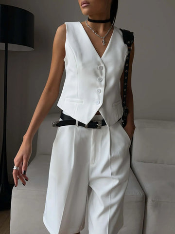 トップス philme 2way vest one piece Amazon.com: SHBECYDE Women Two Piece Outfits Half Zip Lapel