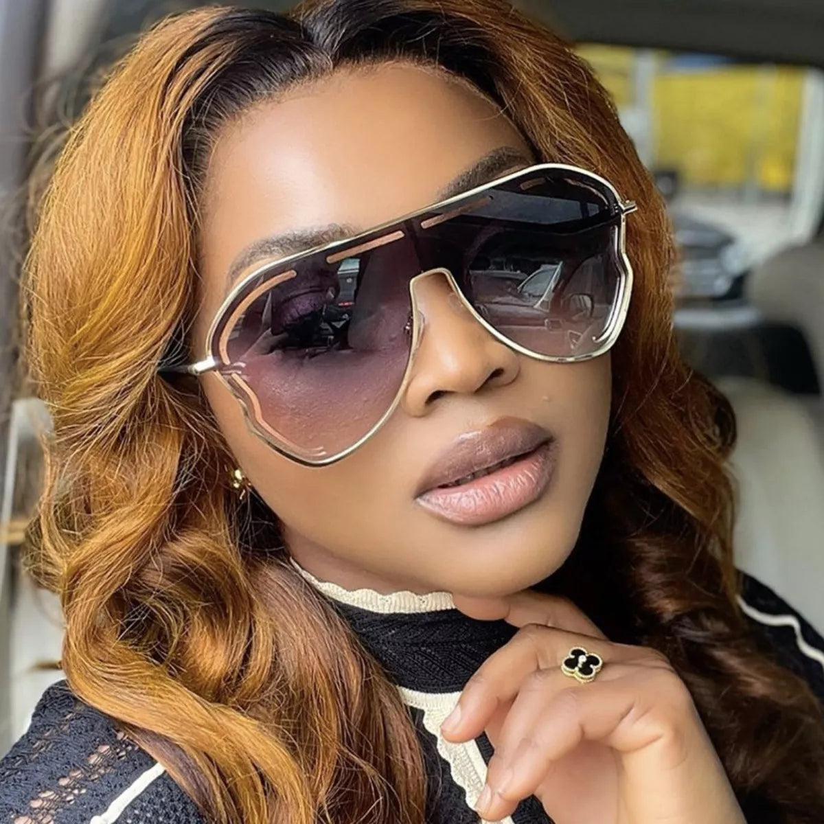 Oversize Classic Fade Aviator Sunglasses - Premium variable from Tooksie - Just $16.99! Shop now at Tooksie