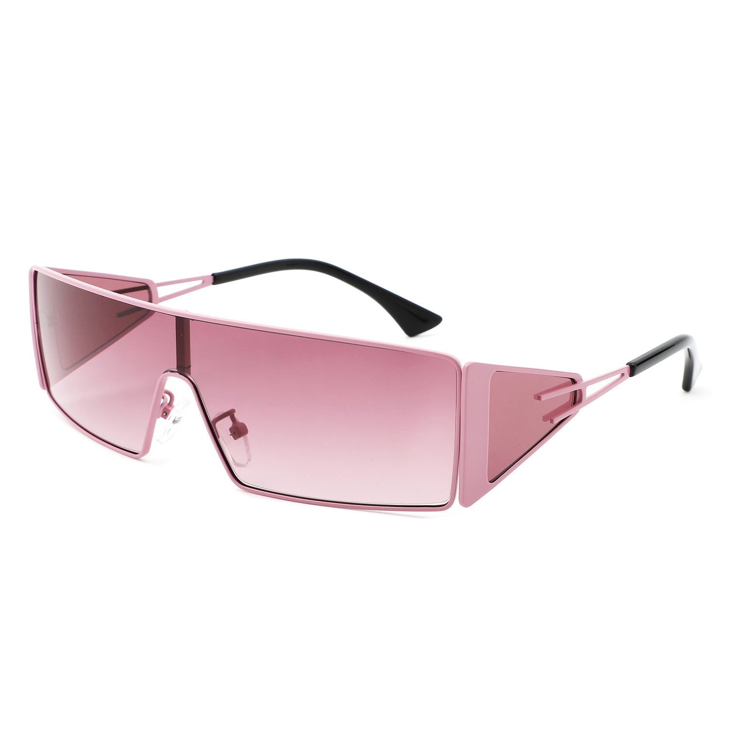Square Wrap-Around Retro Rectangle Sunglasses - Premium variable from Tooksie - Just $13.99! Shop now at Tooksie