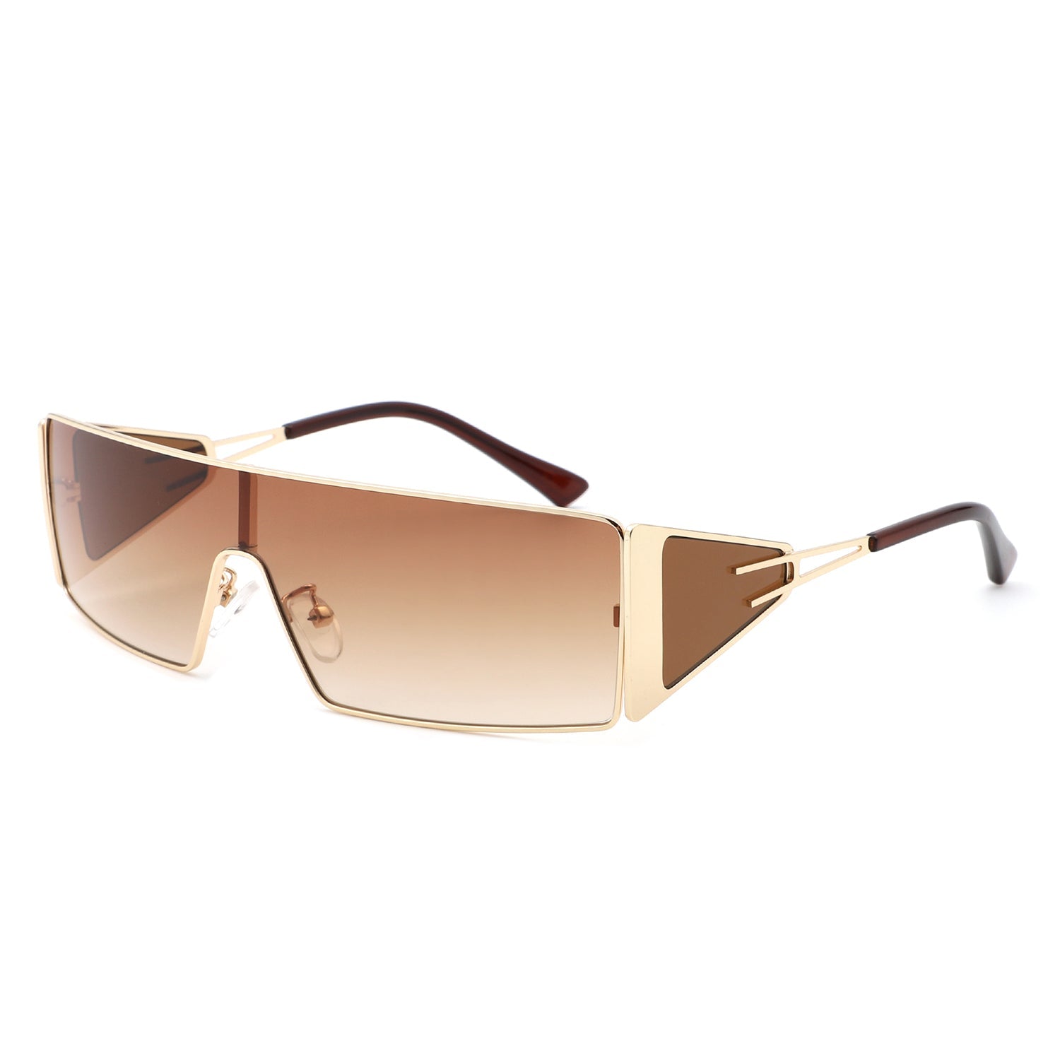 Square Wrap-Around Retro Rectangle Sunglasses - Premium variable from Tooksie - Just $13.99! Shop now at Tooksie