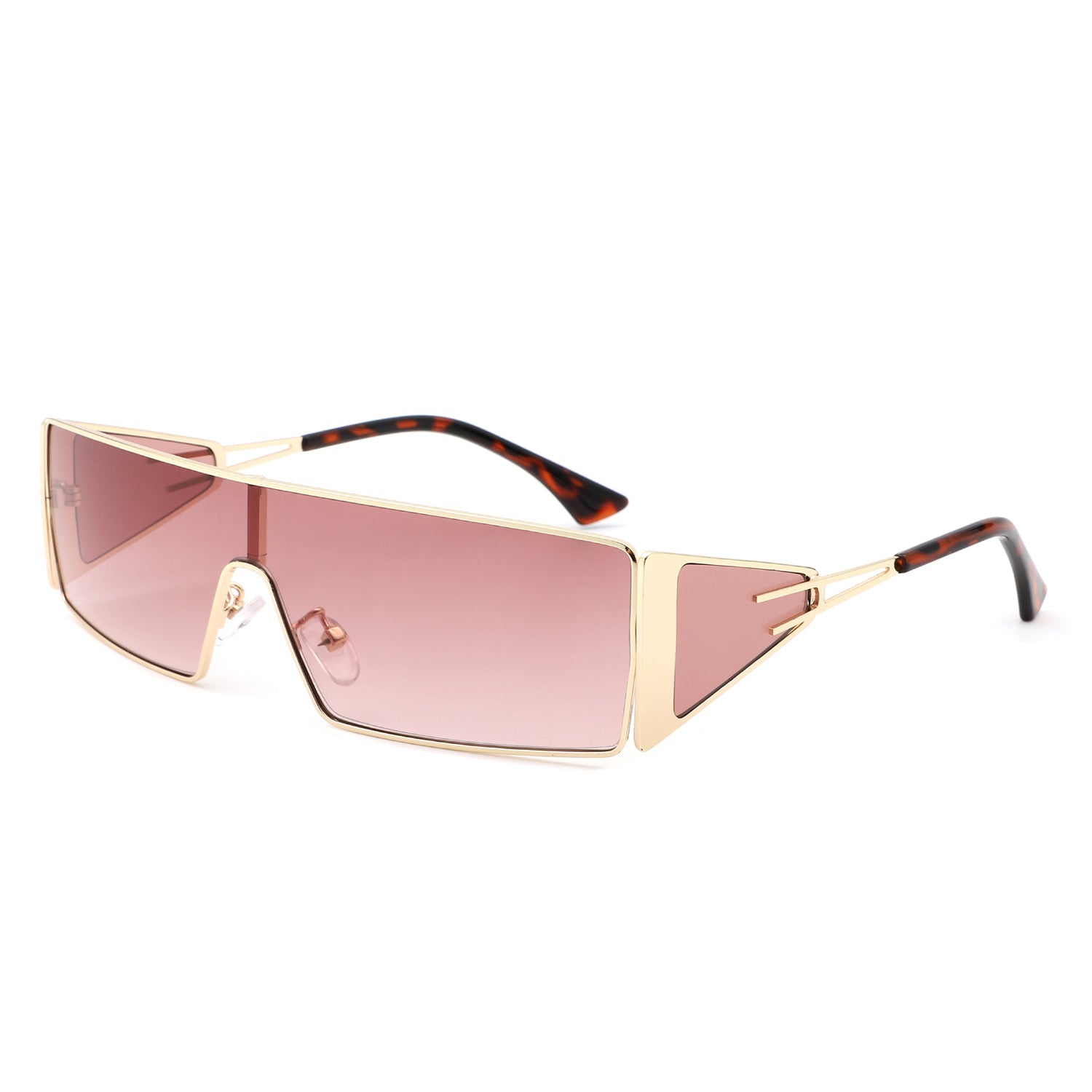 Square Wrap-Around Retro Rectangle Sunglasses - Premium variable from Tooksie - Just $13.99! Shop now at Tooksie