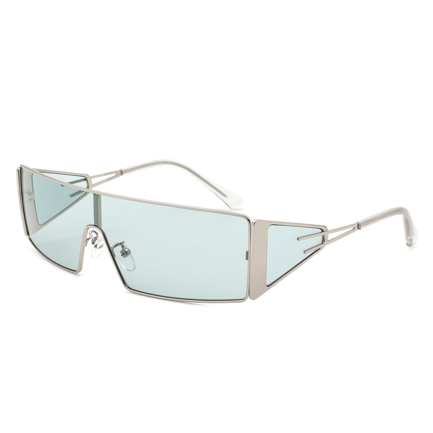 Square Wrap-Around Retro Rectangle Sunglasses - Premium variable from Tooksie - Just $13.99! Shop now at Tooksie