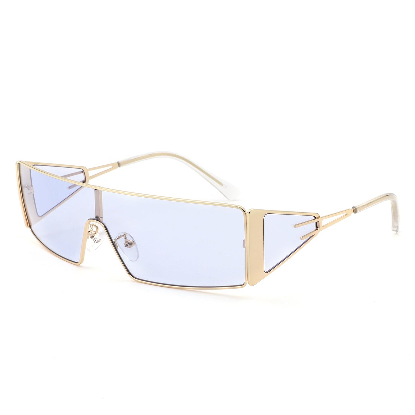 Square Wrap-Around Retro Rectangle Sunglasses - Premium variable from Tooksie - Just $13.99! Shop now at Tooksie