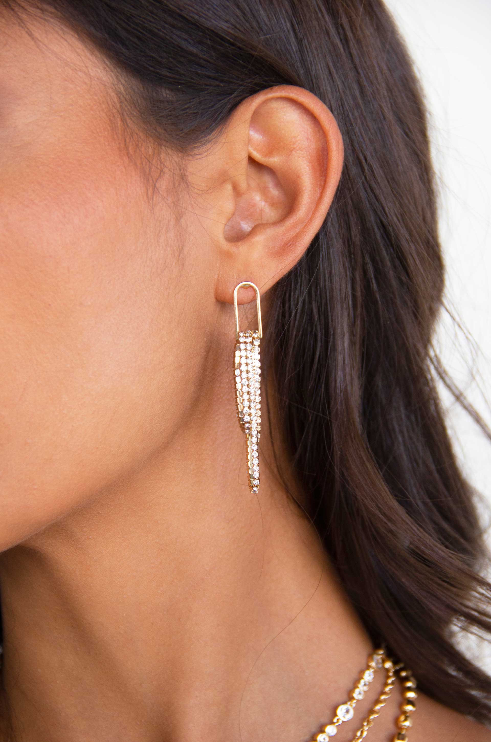 Hanging On Crystal Dangle Earrings - Premium Earrings from Ettika - Just $40! Shop now at Tooksie